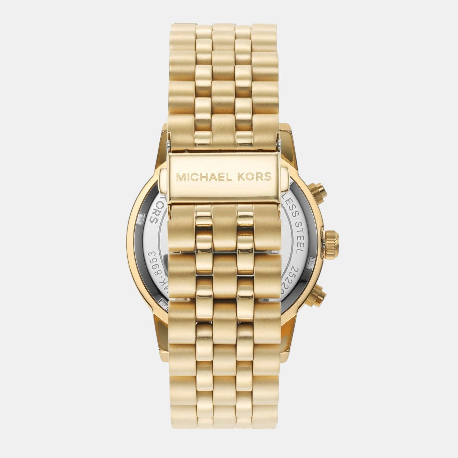 Hutton Men Quartz Gold Dial Chronograph Stainless Steel Watch MK8953