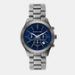 Men Quartz Blue Dial Chronograph Stainless Steel Watch MK8987