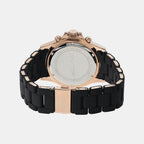 Everest Men Quartz Black Dial Chronograph Ceramic Watch MK9055