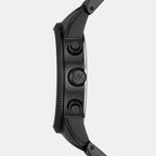 Hutton Men Quartz Black Dial Chronograph Stainless Steel Watch MK9089
