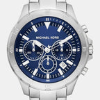 Greyson Men Quartz Navy Dial Analog Stainless Steel Watch MK9107