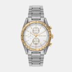Michael Kors Round White Chronograph watch