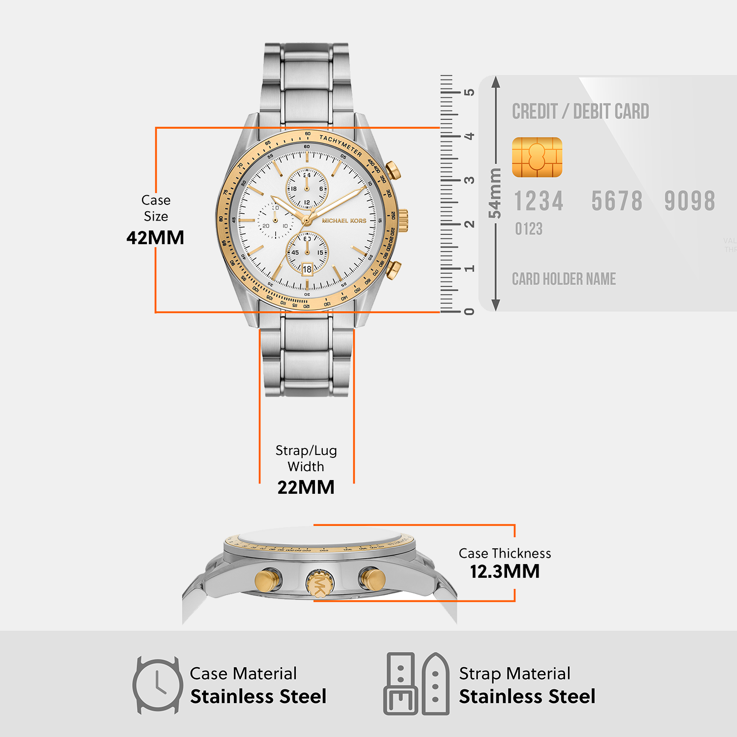 Michael Kors Round Quartz Chronograph Men watch