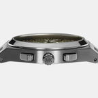 Lennox Men Quartz Green Dial Chronograph Stainless Steel Watch MK9118