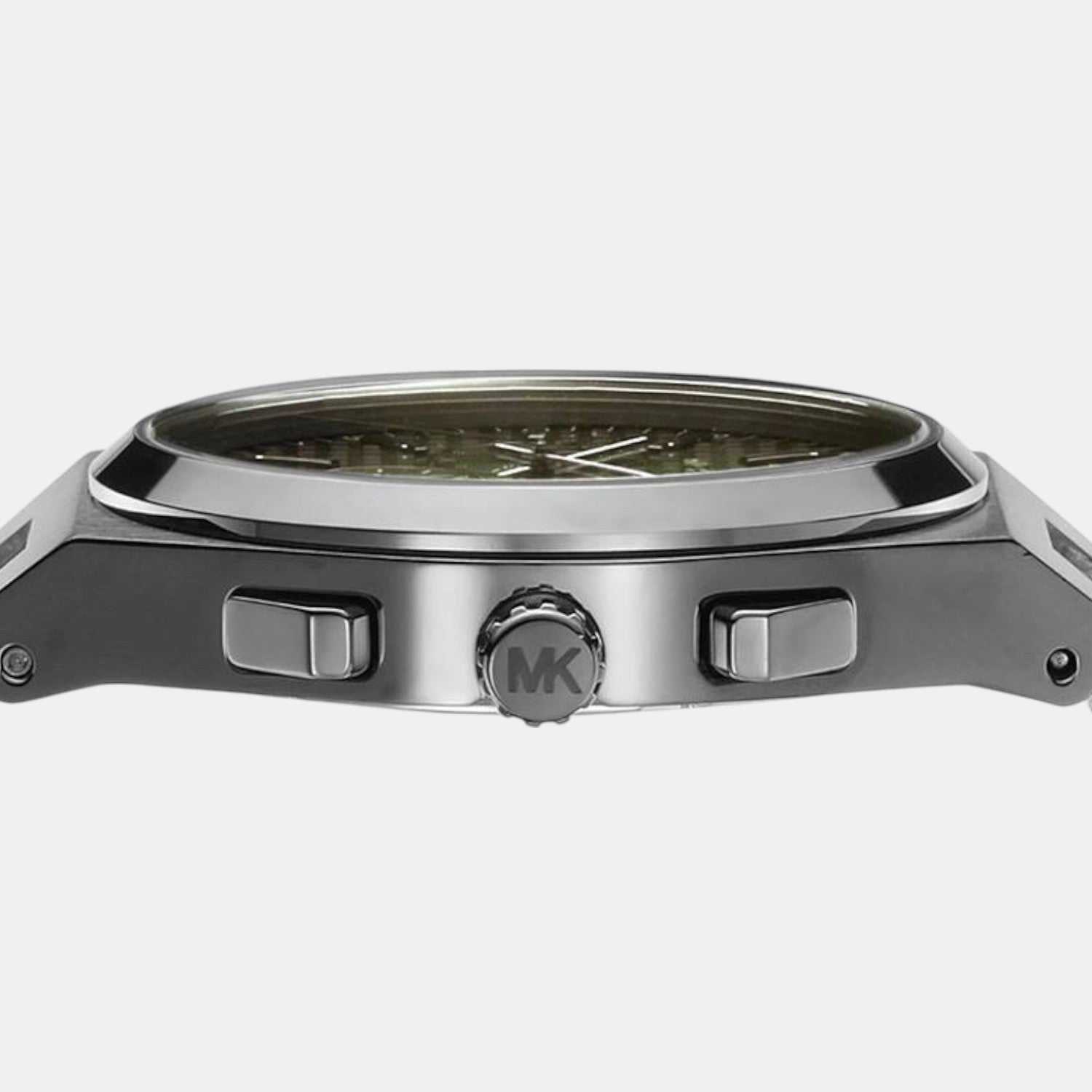 Lennox Men Quartz Green Dial Chronograph Stainless Steel Watch MK9118