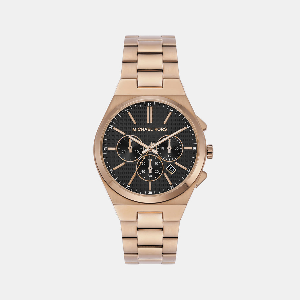 Michael Kors Round Beige Gold Chronograph watch