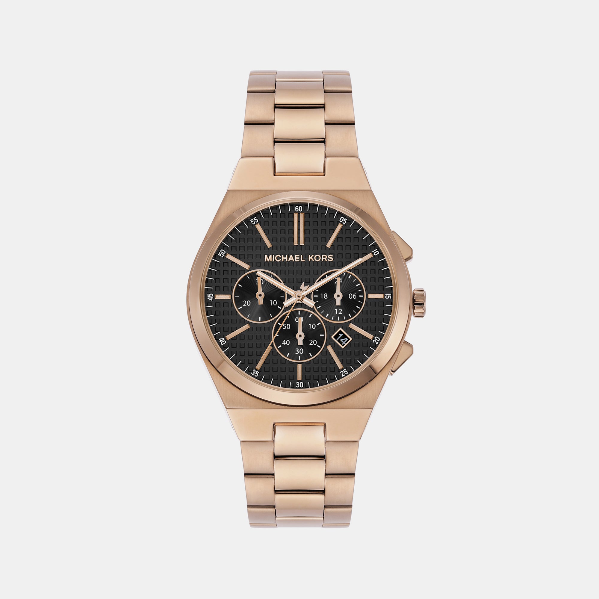 Michael Kors Round Beige Gold Chronograph watch