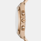 Lennox Men Quartz Black Dial Chronograph Stainless Steel Watch MK9119