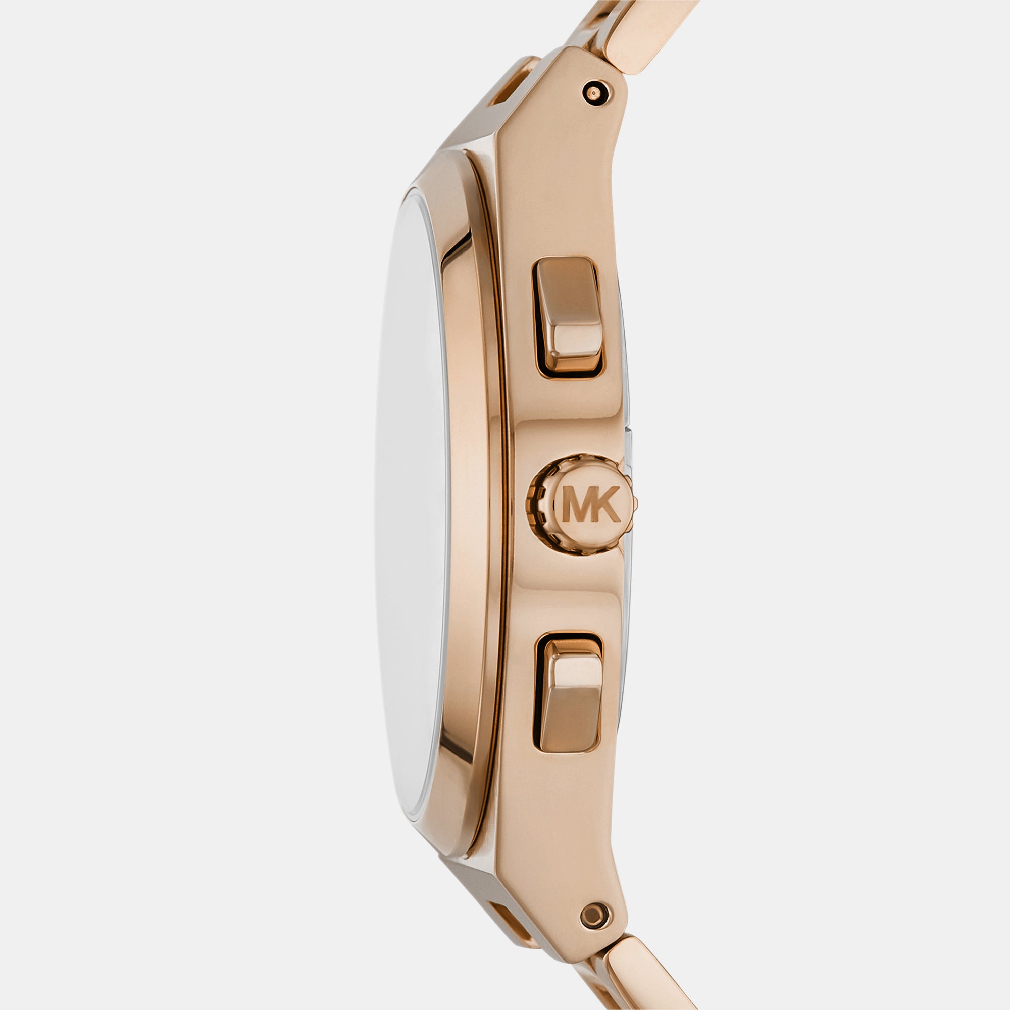 Lennox Men Quartz Black Dial Chronograph Stainless Steel Watch MK9119