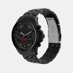 Pilot Men Quartz Black Dial Chronograph Stainless Steel Watch MK9127