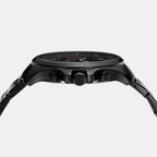 Pilot Men Quartz Black Dial Chronograph Stainless Steel Watch MK9127