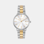 Blake Men Quartz White Dial Analog Stainless Steel Watch MK9134