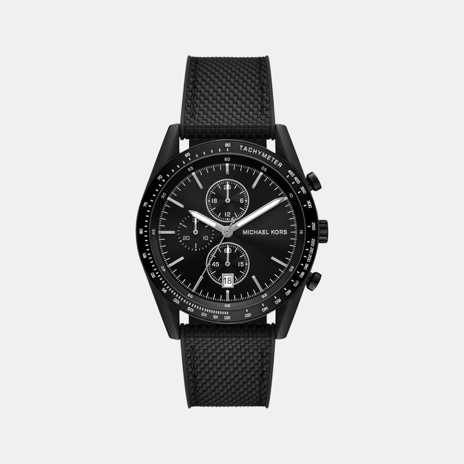 Accelerator Men Quartz Black Dial Chronograph Nylon Watch MK9143