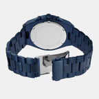 Lennox Men Quartz Blue Dial Chronograph Stainless Steel Watch MK9147