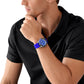 Maritime Men Quartz Blue Dial Analog Silicone Watch MK9156