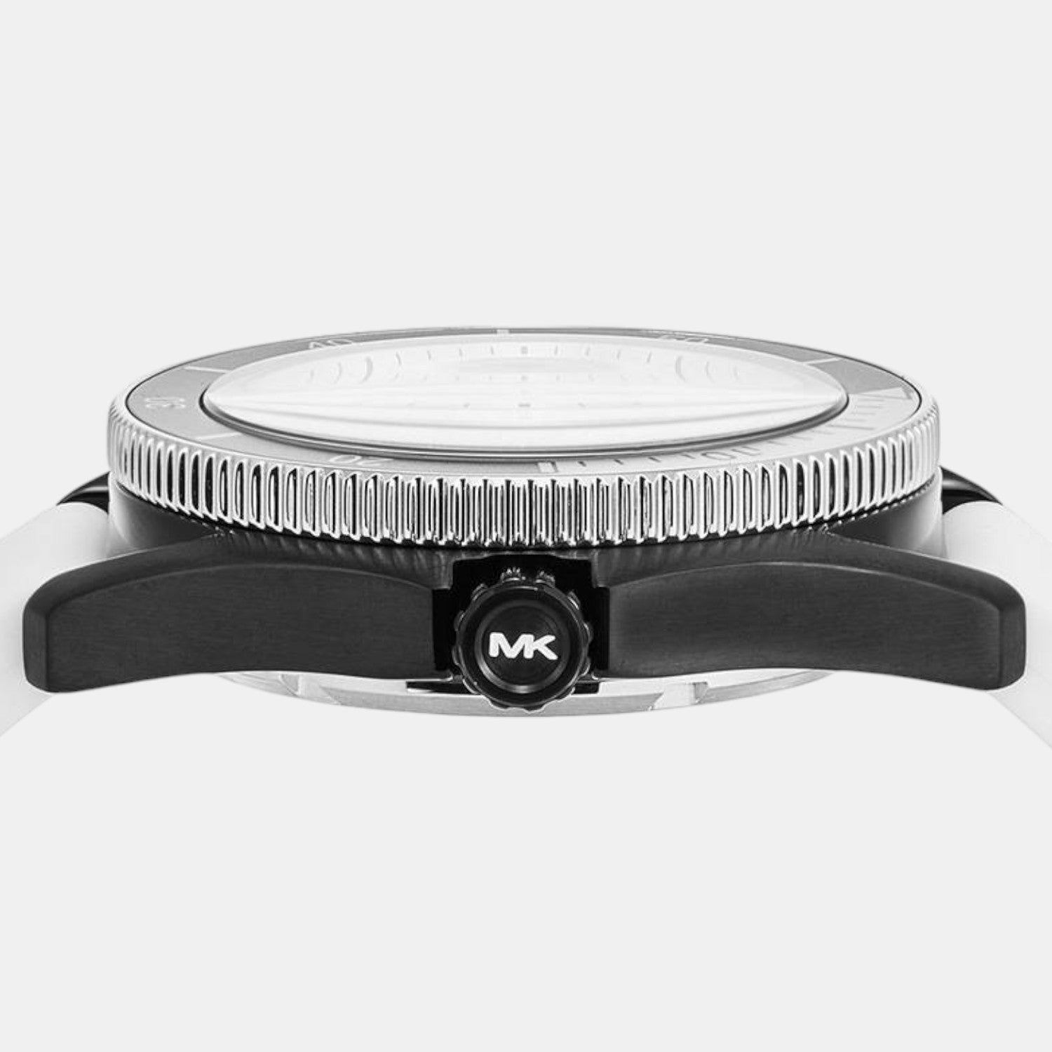 Maritime Men Quartz White Dial Analog Silicone Watch MK9159