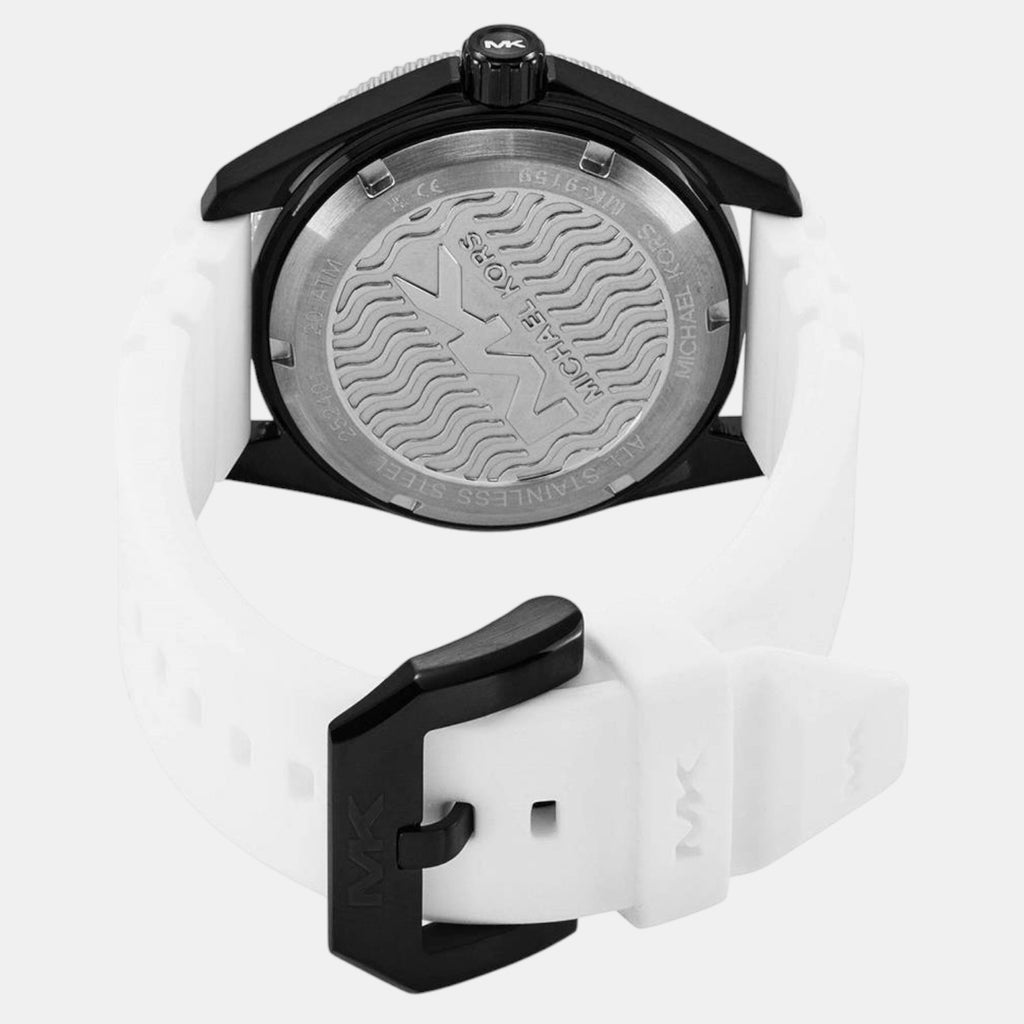 Maritime Men Quartz White Dial Analog Silicone Watch MK9159