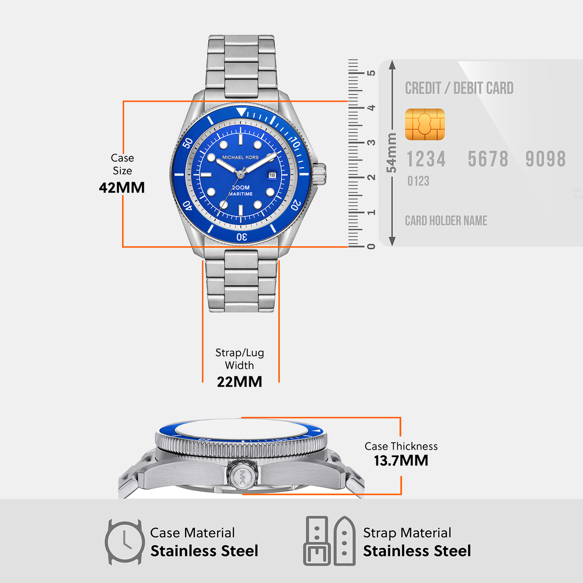 Michael Kors Round Quartz Analog Men watch