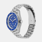 Men Quartz Blue Dial Analog Stainless Steel Watch MK9160