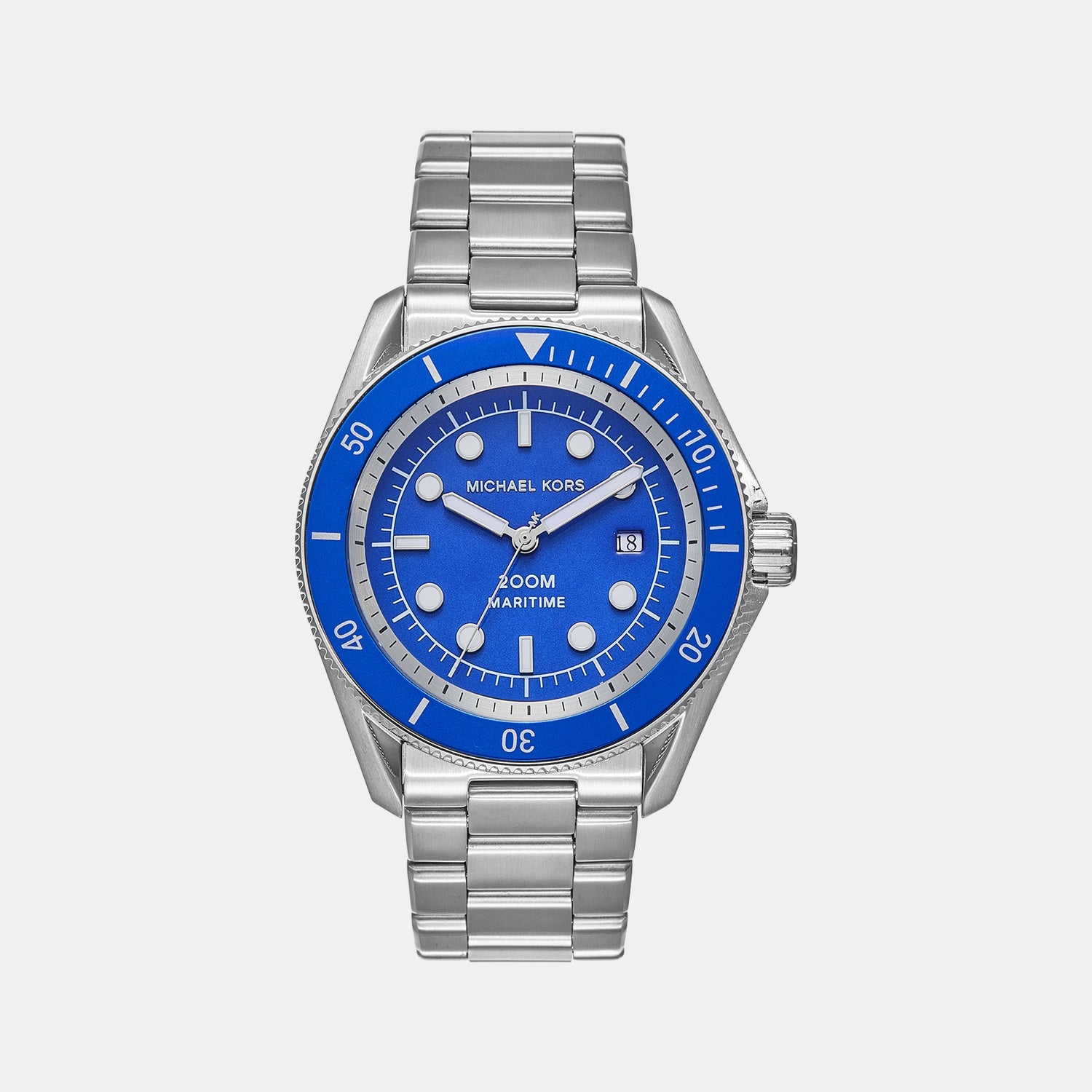 Maritime Men Quartz Blue Dial Analog Stainless Steel Watch MK9160