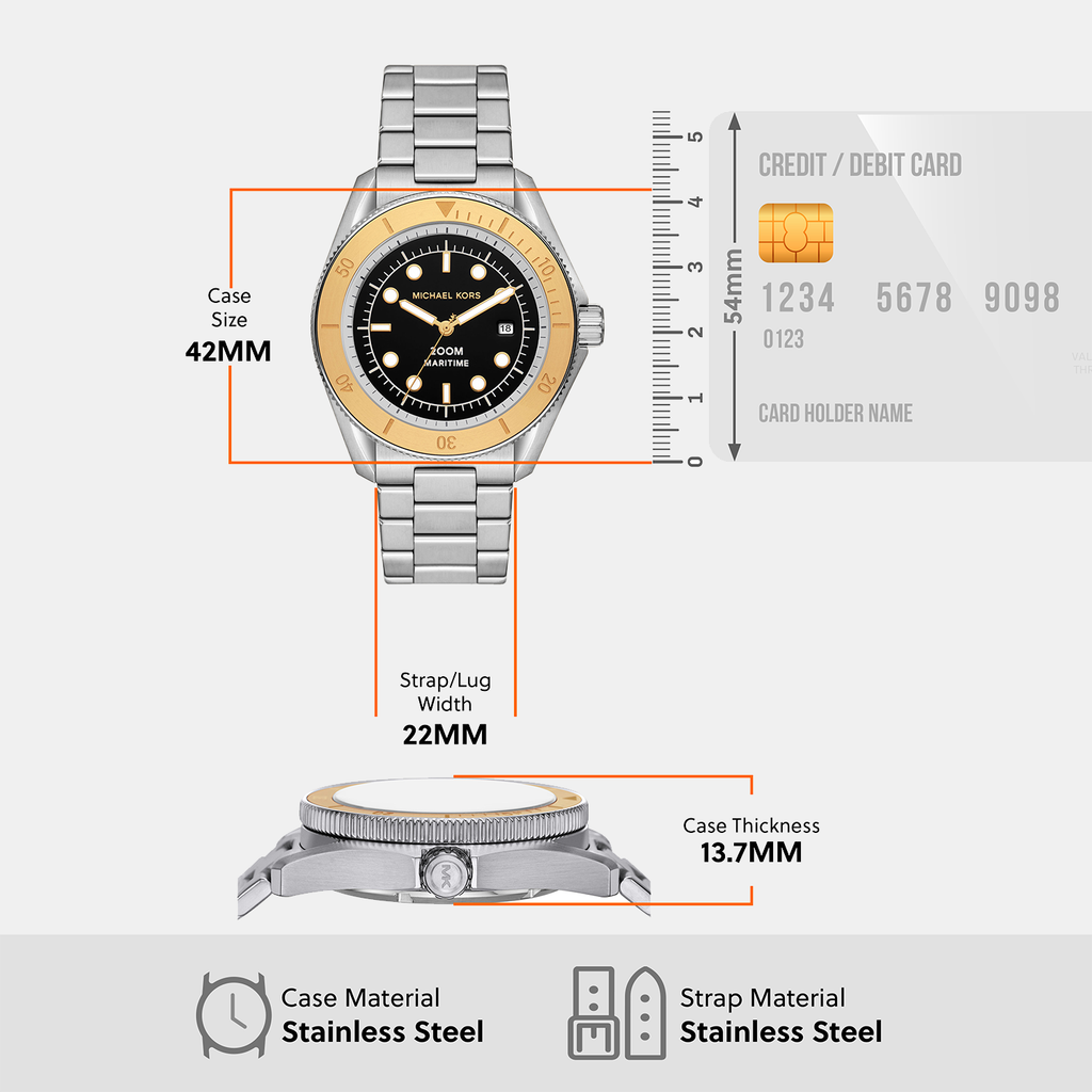 Michael Kors Round Quartz Analog Men watch