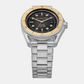 Men Quartz Black Dial Analog Stainless Steel Watch MK9161