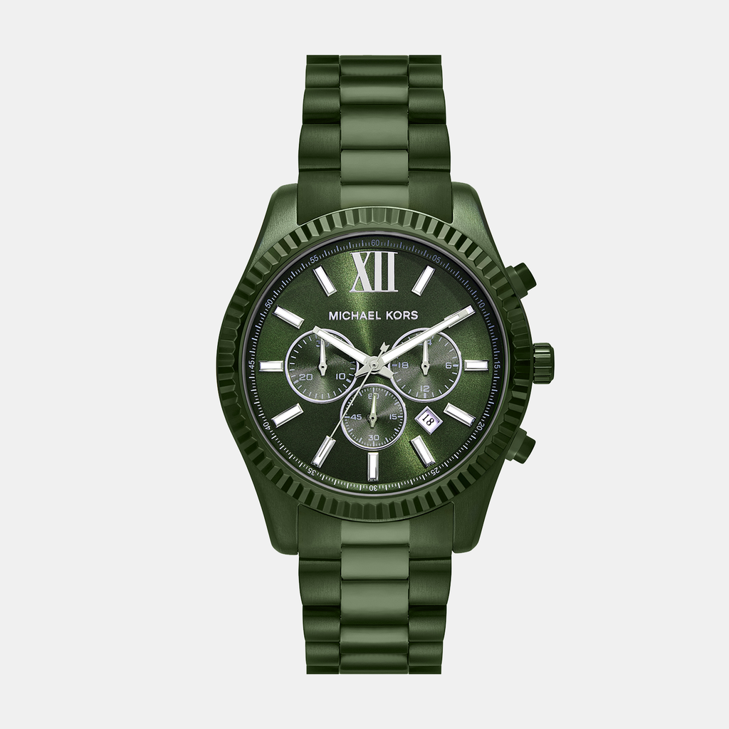 Michael Kors Round Green Chronograph watch