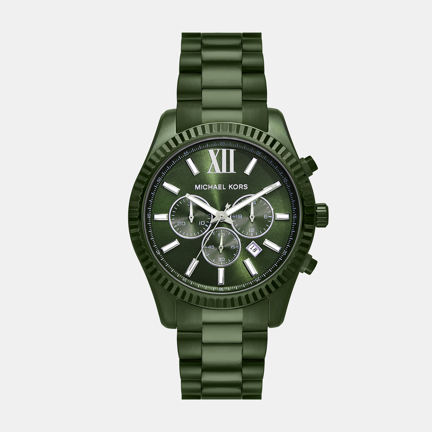 Michael Kors Round Green Chronograph watch