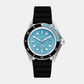 Men Quartz Blue Dial Analog Silicone Watch MK9167