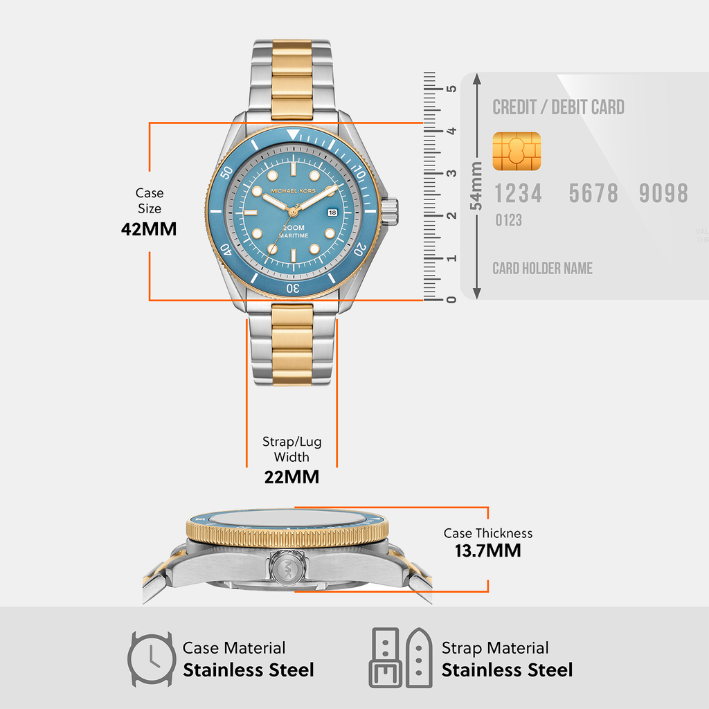 Michael Kors Stainless Steel Round watch