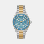 Maritime Men Quartz Blue Dial Analog Stainless Steel Watch MK9169