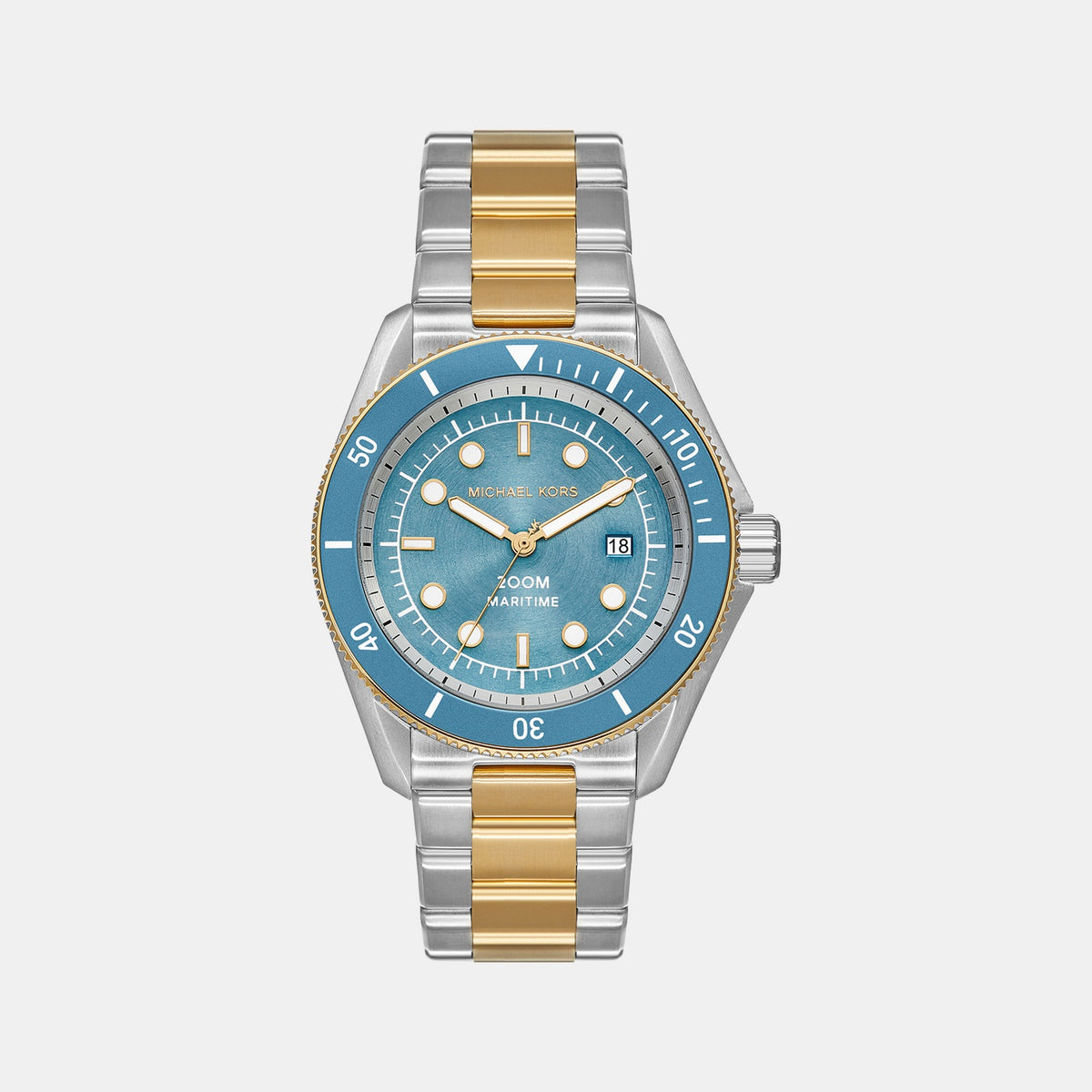 Maritime Men Quartz Blue Dial Analog Stainless Steel Watch MK9169