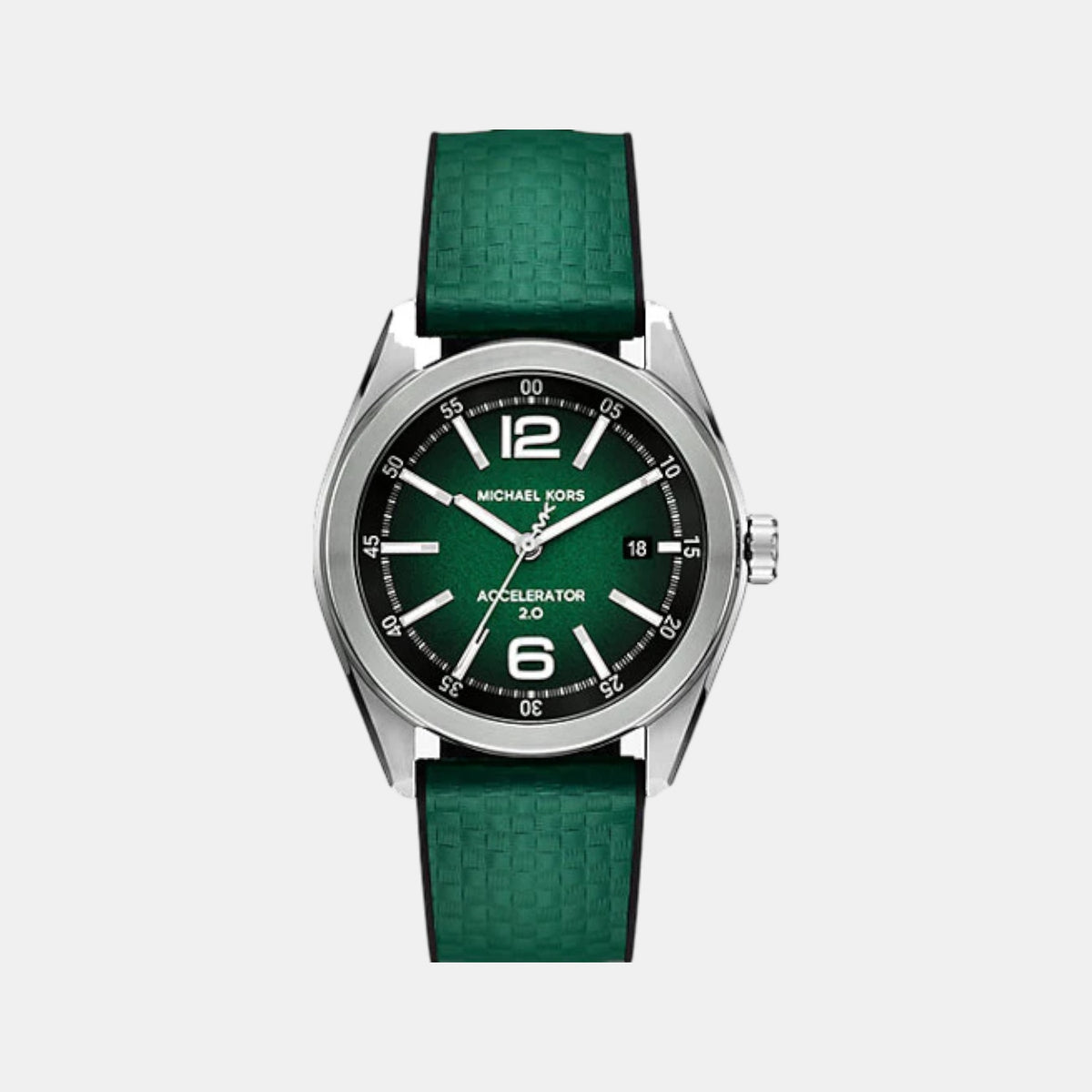 Accelerator 2 Men Quartz Green Dial Analog Fabric Watch MK9173