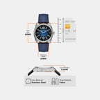 Accelerator 2.0 Men Quartz Blue Dial Analog Silicone Watch MK9174