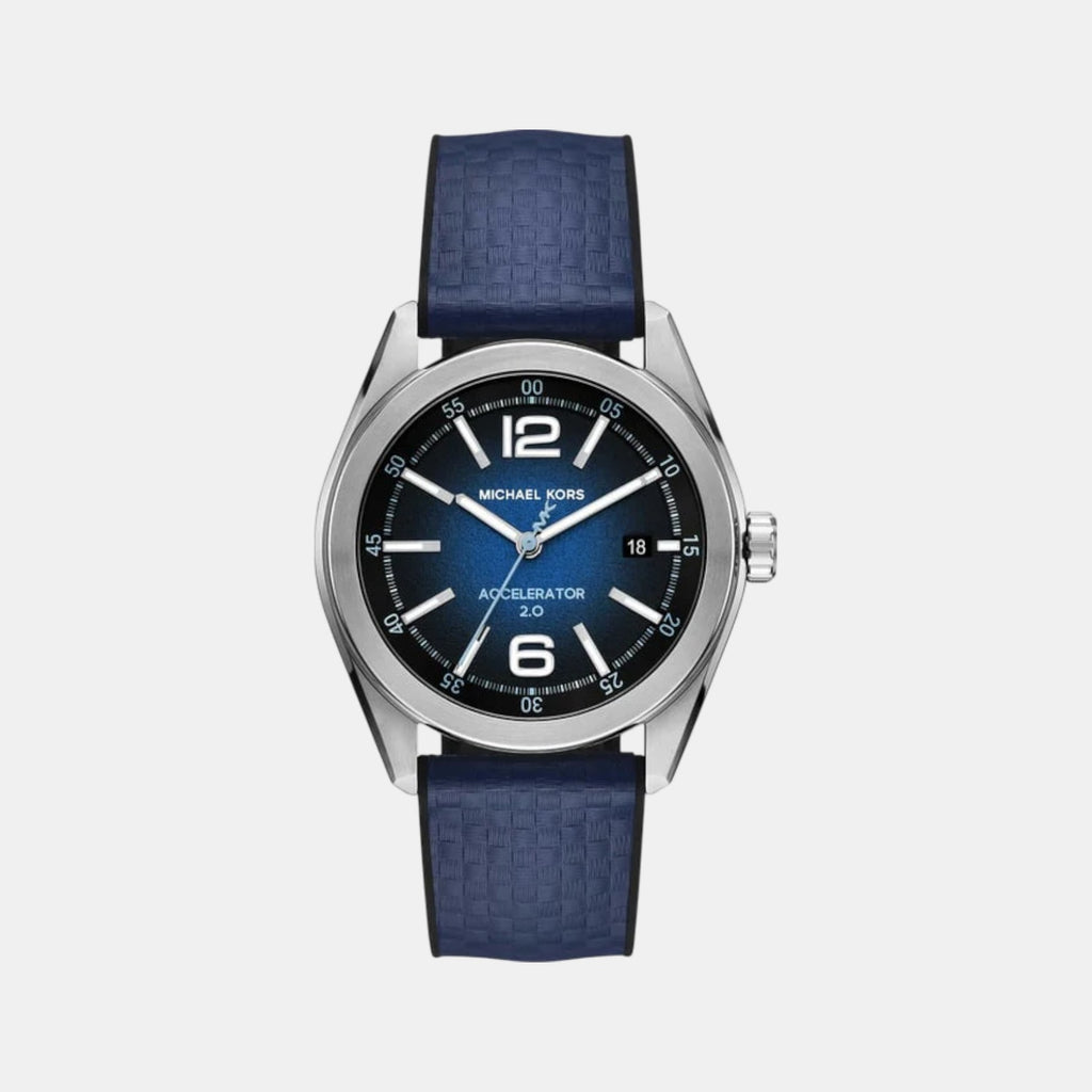 Accelerator 2.0 Men Quartz Blue Dial Analog Silicone Watch MK9174