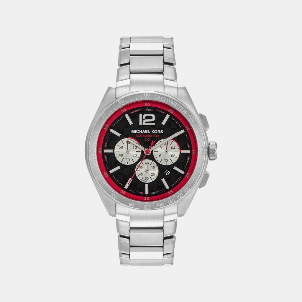 Accelerator 2.0 Men Quartz Black Dial Chronograph Stainless Steel Watch MK9176