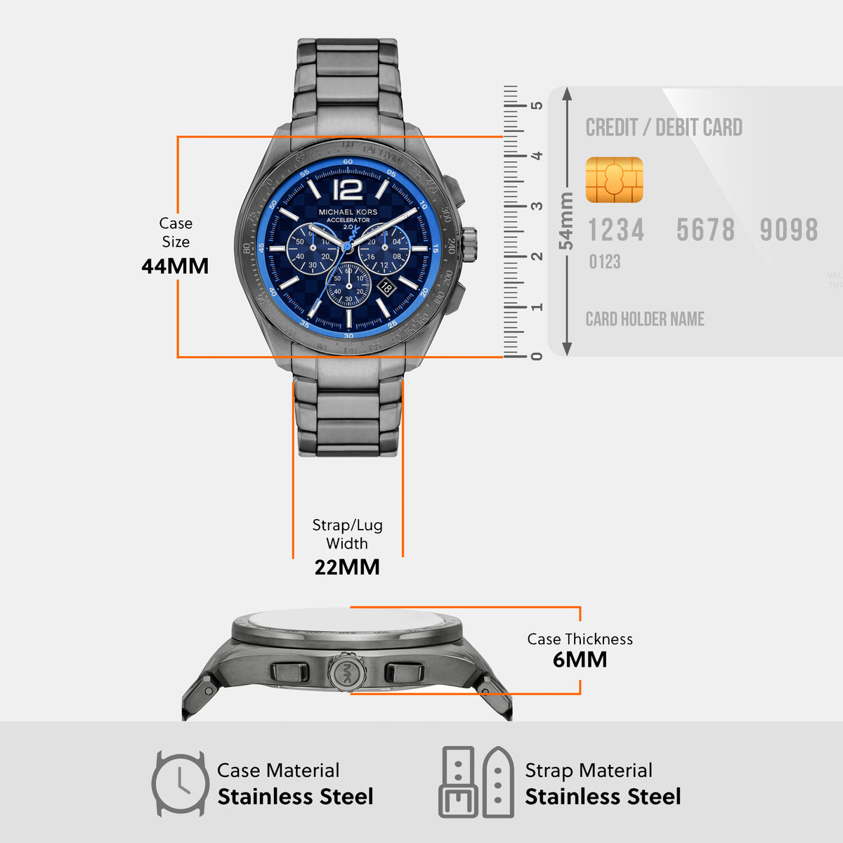 Michael Kors Round Quartz Chronograph Men watch