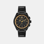 Michael Kors Round Black Chronograph watch