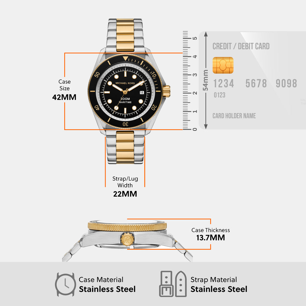 Michael Kors Round Quartz Analog Men watch