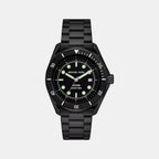 Maritime Men Quartz Black Dial Analog Stainless Steel Watch MK9181
