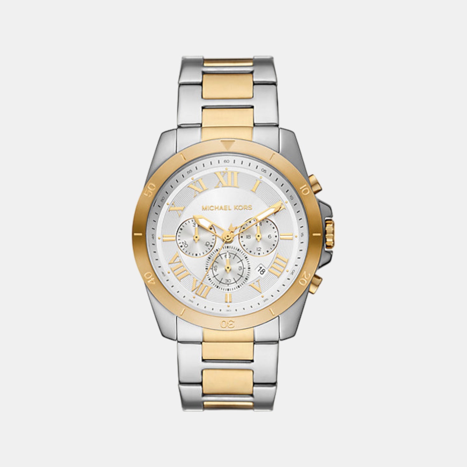 Alek Men Quartz Silver Dial Chronograph Stainless Steel Watch MK9183