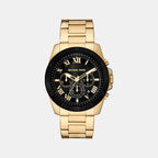 Alek Men Quartz Black Dial Chronograph Stainless Steel Watch MK9184