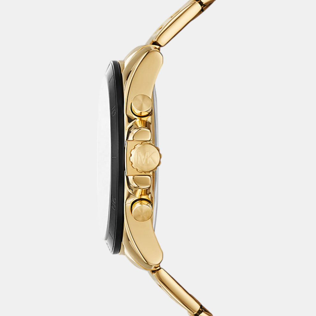 Alek Men Quartz Black Dial Chronograph Stainless Steel Watch MK9184