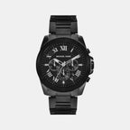 Alek Men Quartz Black Dial Chronograph Stainless Steel Watch MK9185