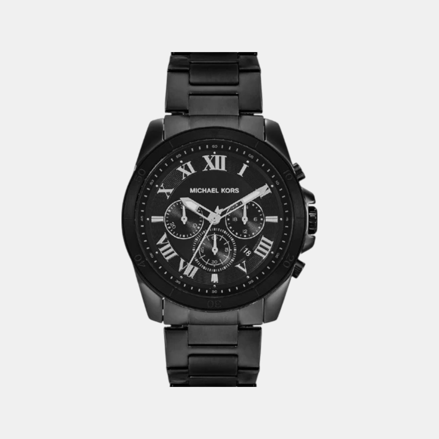 Alek Men Quartz Black Dial Chronograph Stainless Steel Watch MK9185