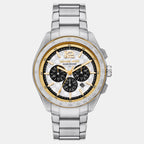 Accelerator 2.0 Men Quartz Silver Dial Chronograph Stainless Steel Watch MK9188