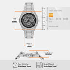 Accelerator 2.0 Men Quartz Black Dial Chronograph Stainless Steel Watch MK9189