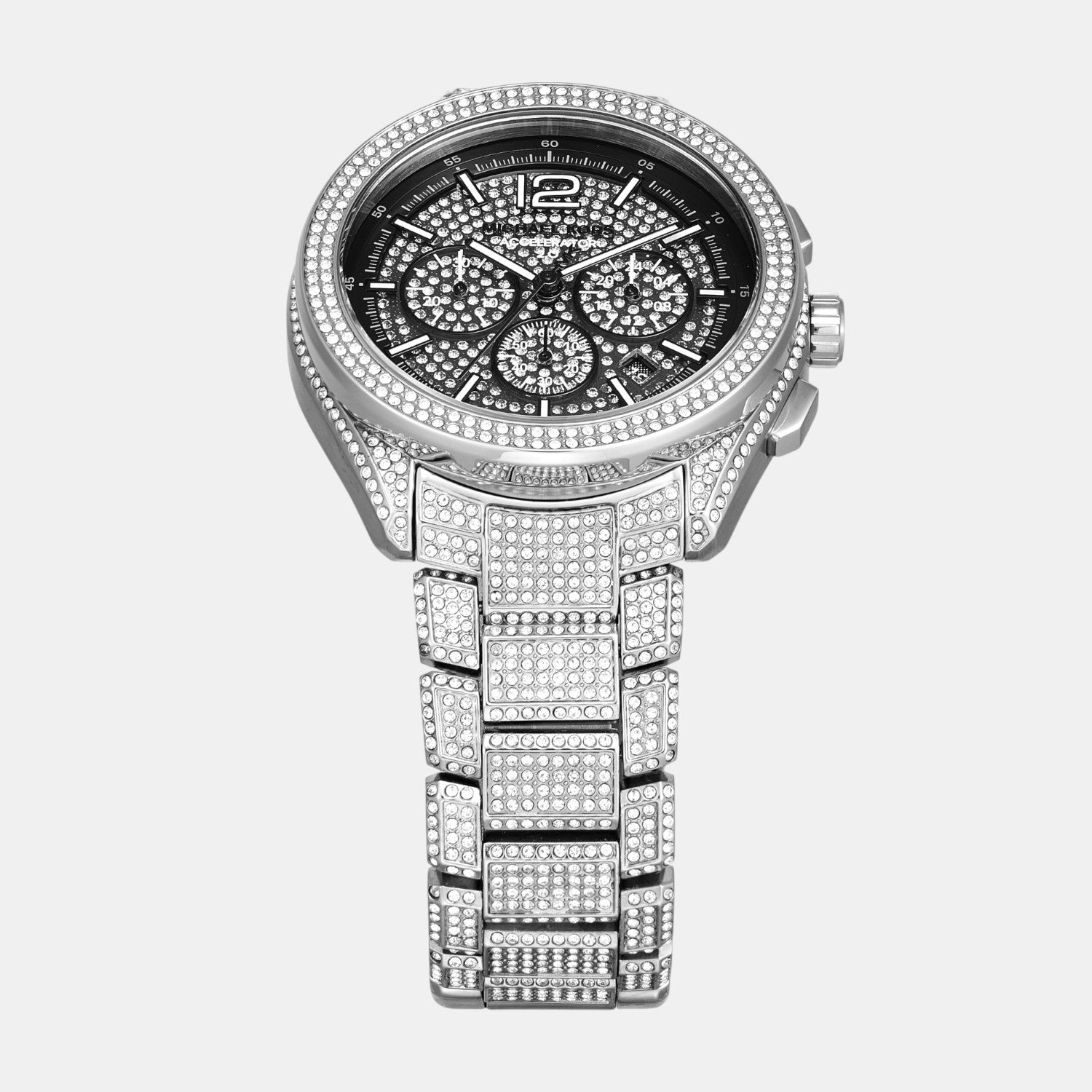 Accelerator 2.0 Men Quartz Black Dial Chronograph Stainless Steel Watch MK9189