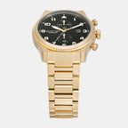 Panorama Men Quartz Black Dial Chronograph Stainless Steel Watch MK9195