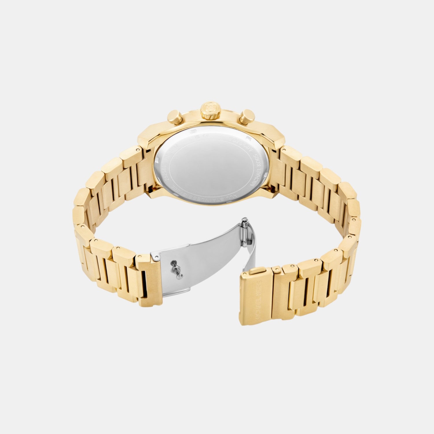 Panorama Men Quartz Black Dial Chronograph Stainless Steel Watch MK9195